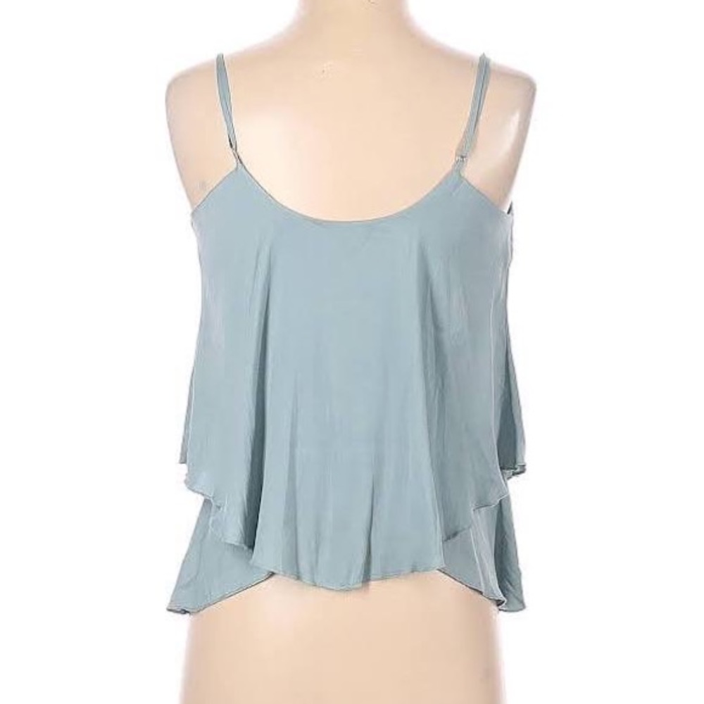 Free People Light Blue Layered Spaghetti Strap Camisole
